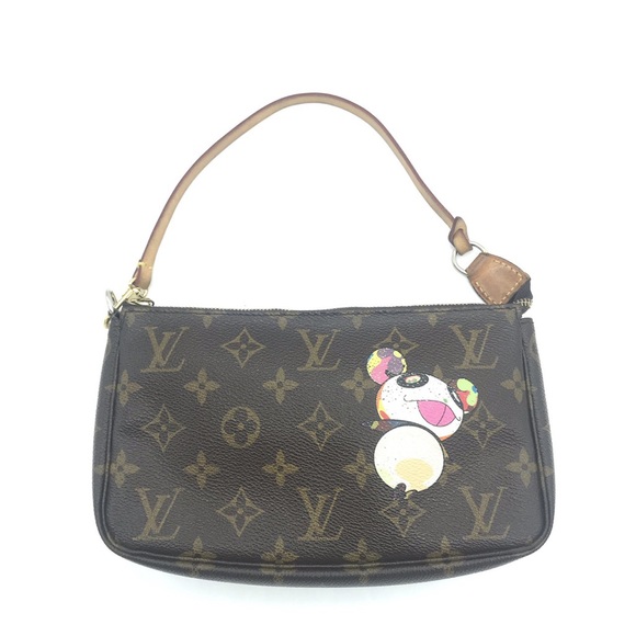 Authentic Limited Edition Louis Vuitton Takashi Murakami Panda Monogram  Pochette